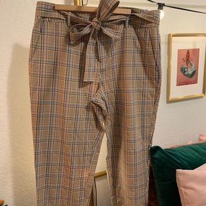 A New Day Plaid Tie Pants